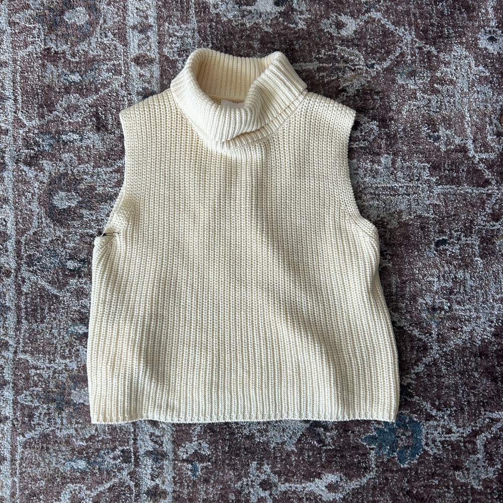 NWT Mock neck knit sweater tank XS